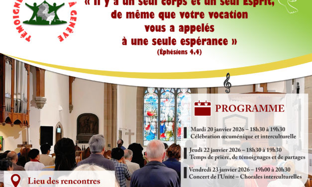 La Semaine de Prière pour l&rsquo;Unité des Chrétiens